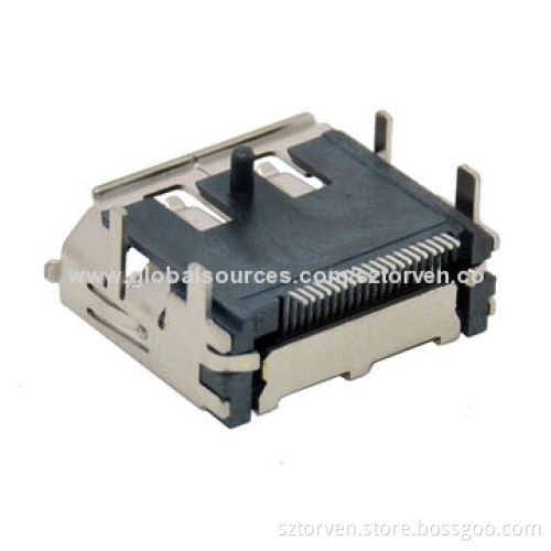 HDMI 19P Connector, Receptacle, Right Angle, SMD Type